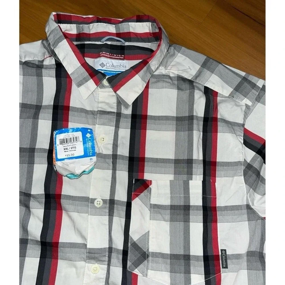 Mens NWT Columbia Plaid Button Up Long‎ Sleeve Shirt - Picture 6 of 6